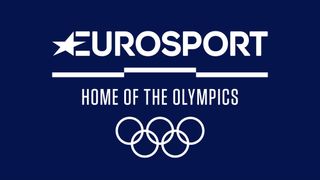 The Eurosport Olympics logo uses a podium as a design device