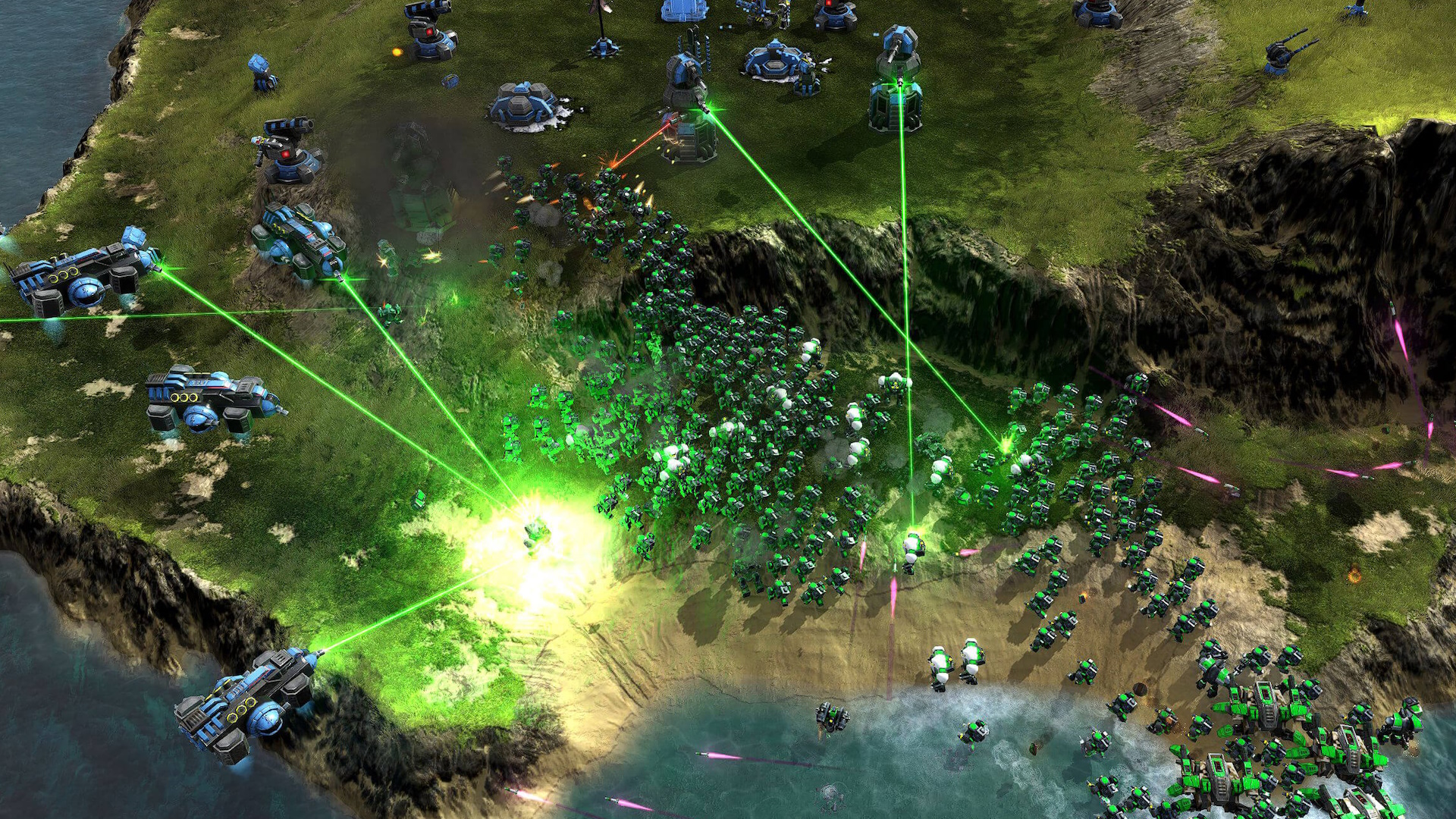 Over 110 players and 10,000 units clash as this free RTS celebrates its growing multiplayer scene with some of the biggest multiplayer battles ever fought