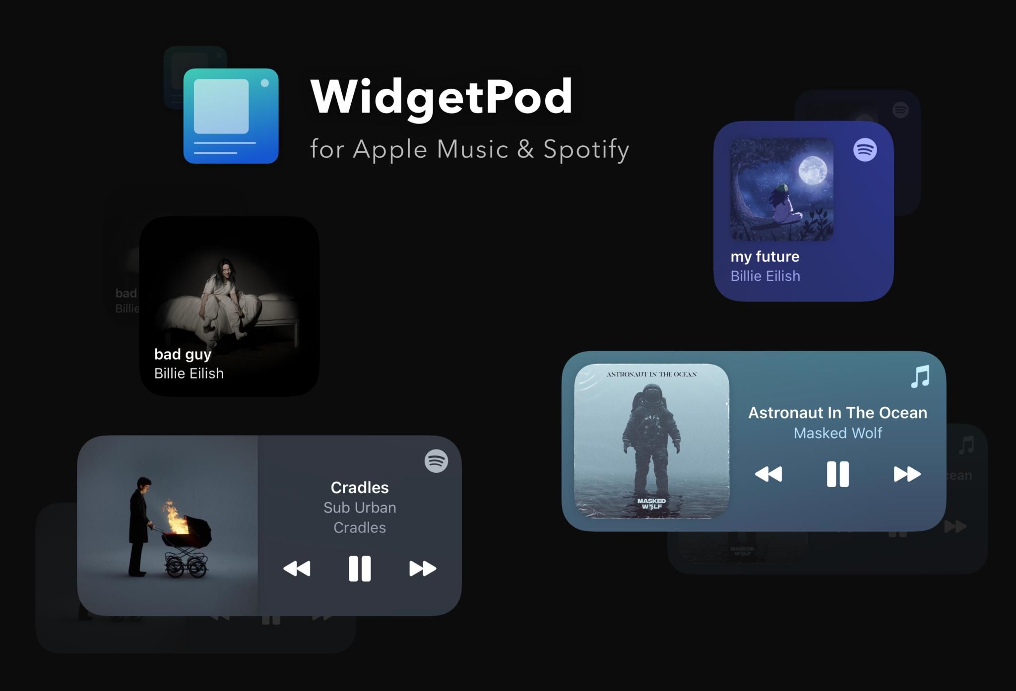 WidgetPod keeps you updated on the currently playing song via widgets ...