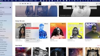 Apple Music playlist options