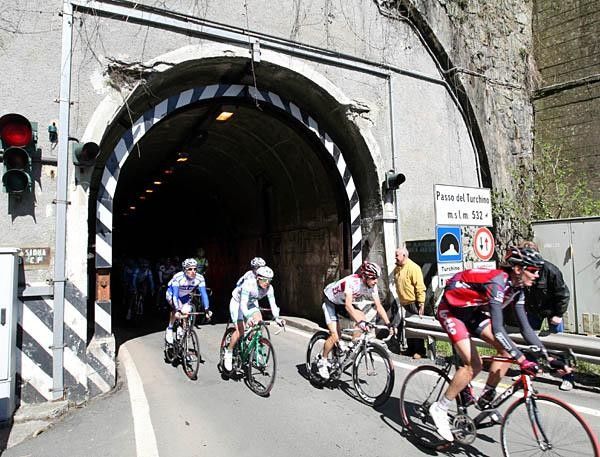 Coming out of the tunnel of the Passo del Turchino, the 532m-high pass that often separates good from bad weather.