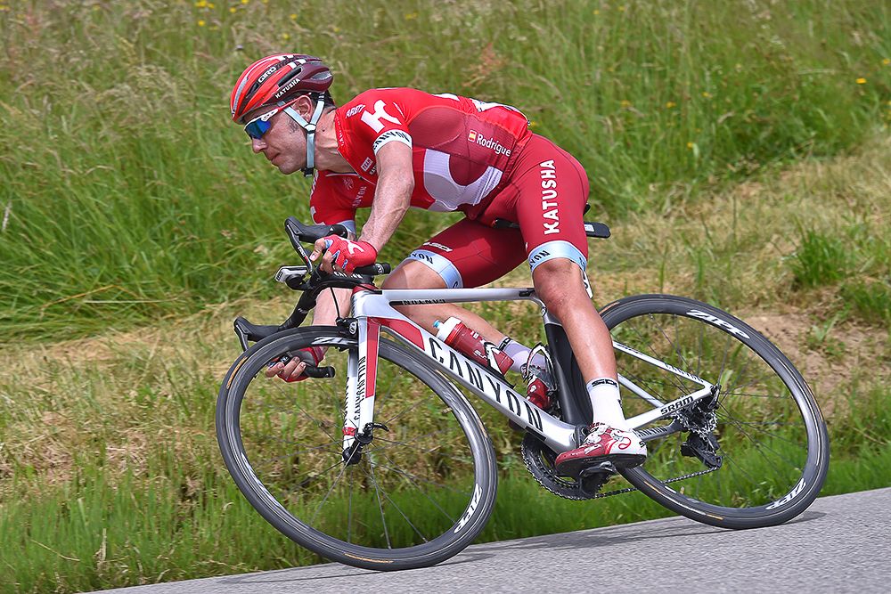 Joaquim Rodriguez (Katusha) descends during stage 5