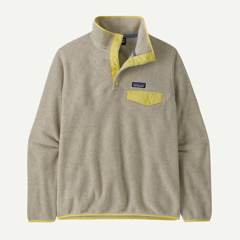 W&#039;s Lightweight Synchilla&amp;reg; Snap-T&amp;reg; Pullover - Oatmeal Heather W/nearly Green