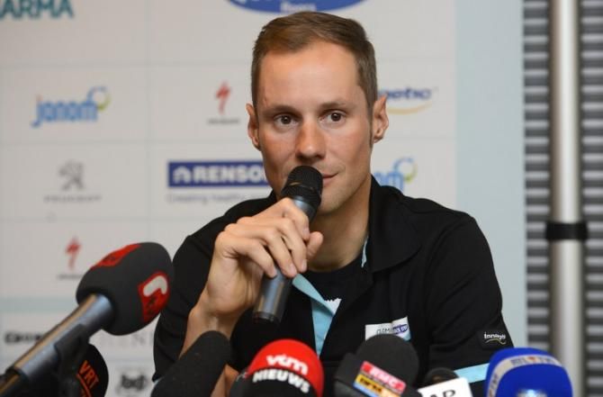 Tom Boonen at the pre-Tour of Flanders press conference