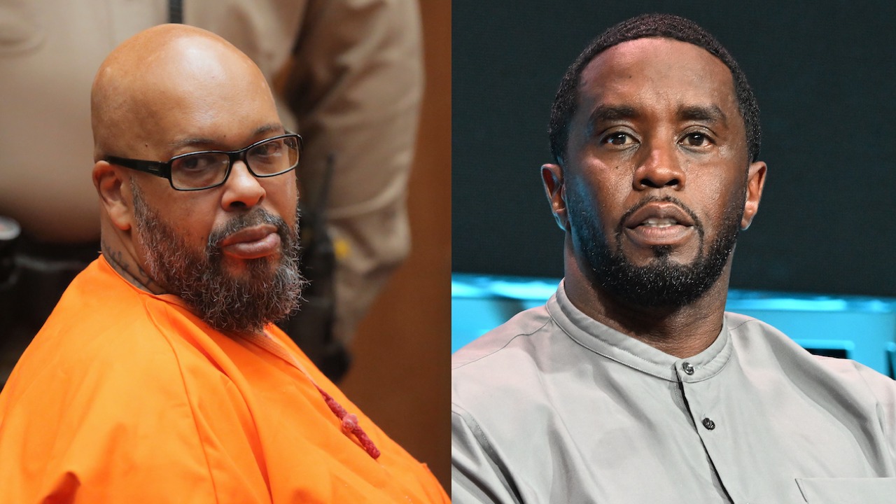 Suge on trial and Diddy at an event side by side 