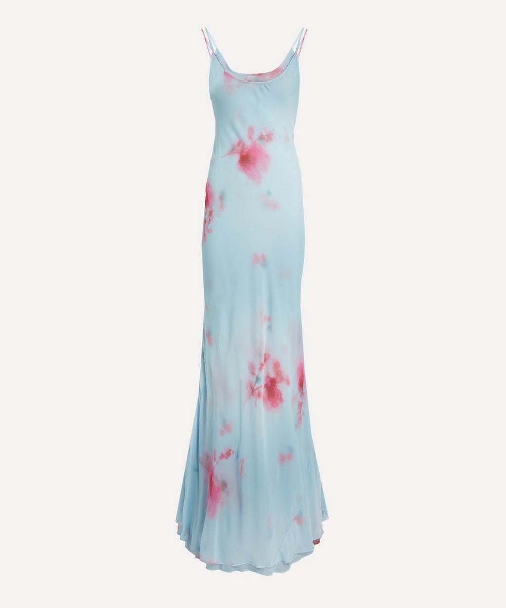 Sascha Blue Double-Layered Maxi Dress