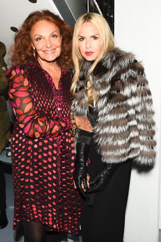 Diane Von Furstenberg & Rachel Zoe Front Row At New York Fashion Week AW15