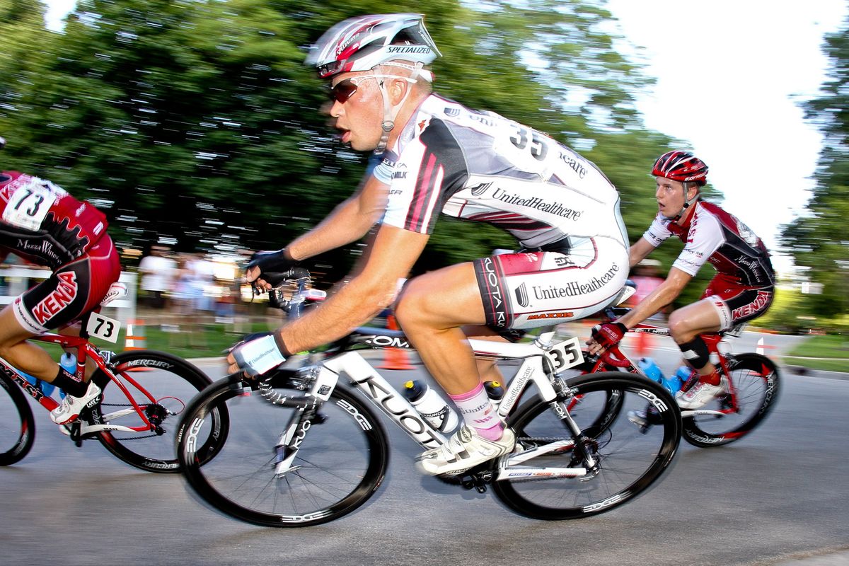 Jonny Clarke racing for UnitedHealthcare in the 2010 Glenco Grand Prix
