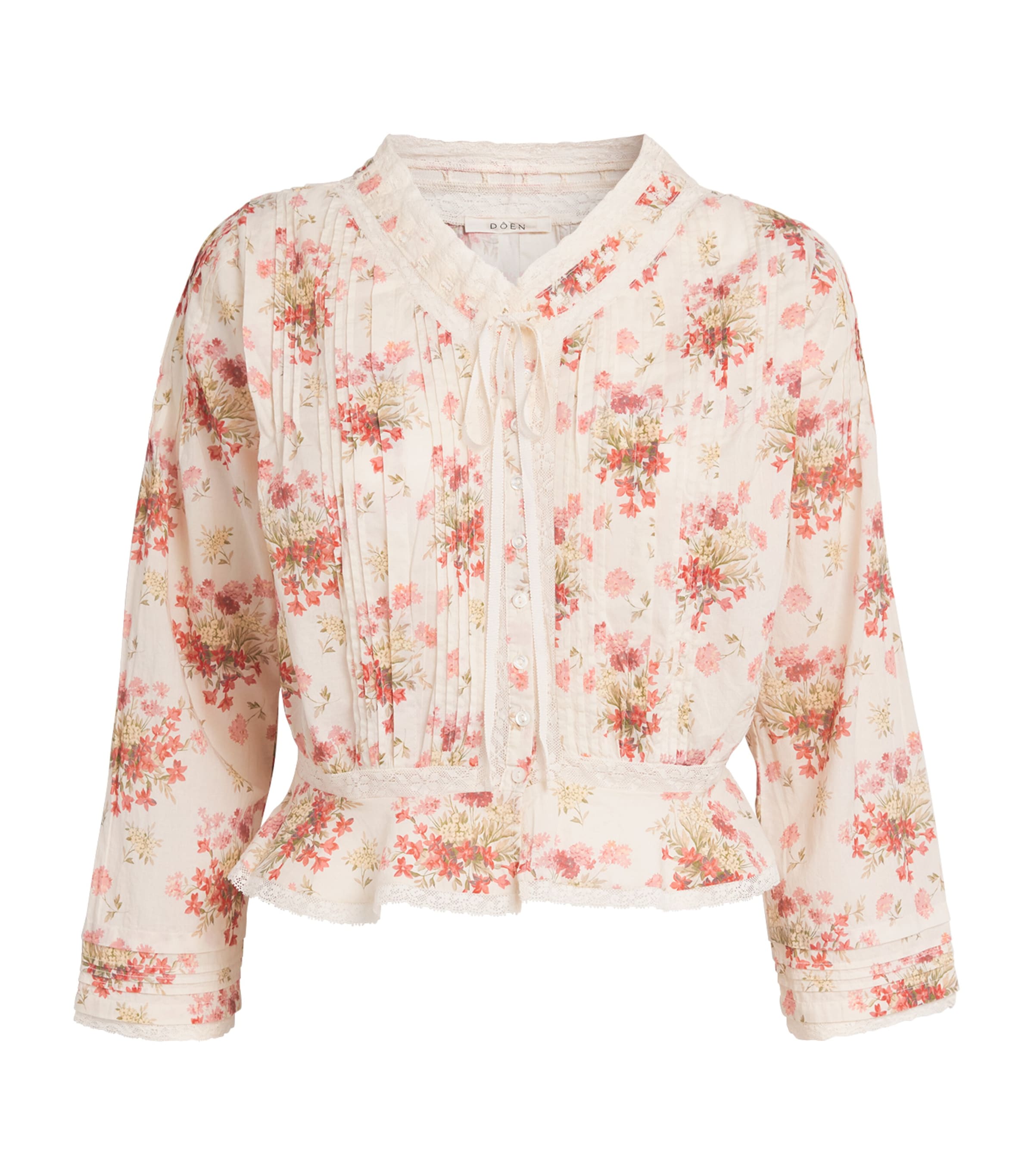 D&amp;Ocirc;en Organic Cotton Floral Print Hillock Blouse