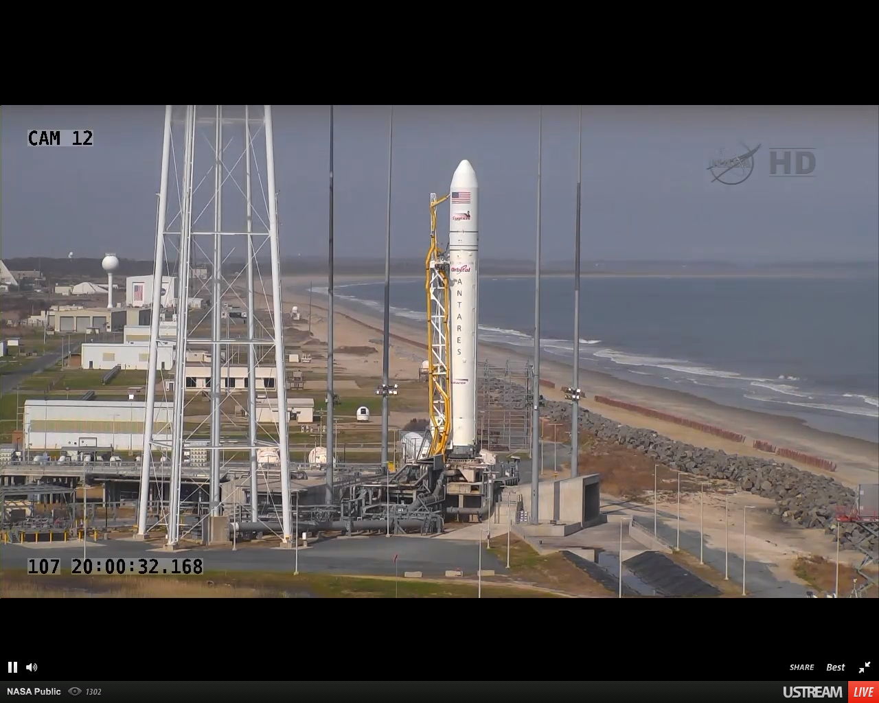 Antares Rocket on Launch Pad