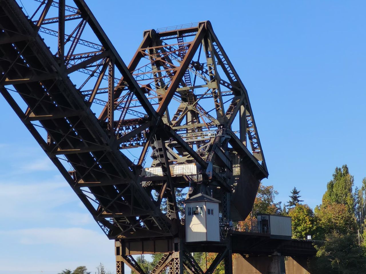 A raised bridge at 5x zoom