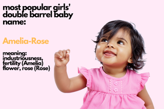 Amelia-Rose, most popular girls double barrel baby names