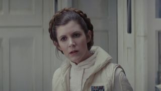 Leia arguing with Han on Hoth in Empire Strikes Back