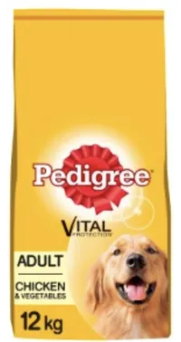 Pedigree Adult Complete Dry Dog Food with Chicken and Vegetables 12kg