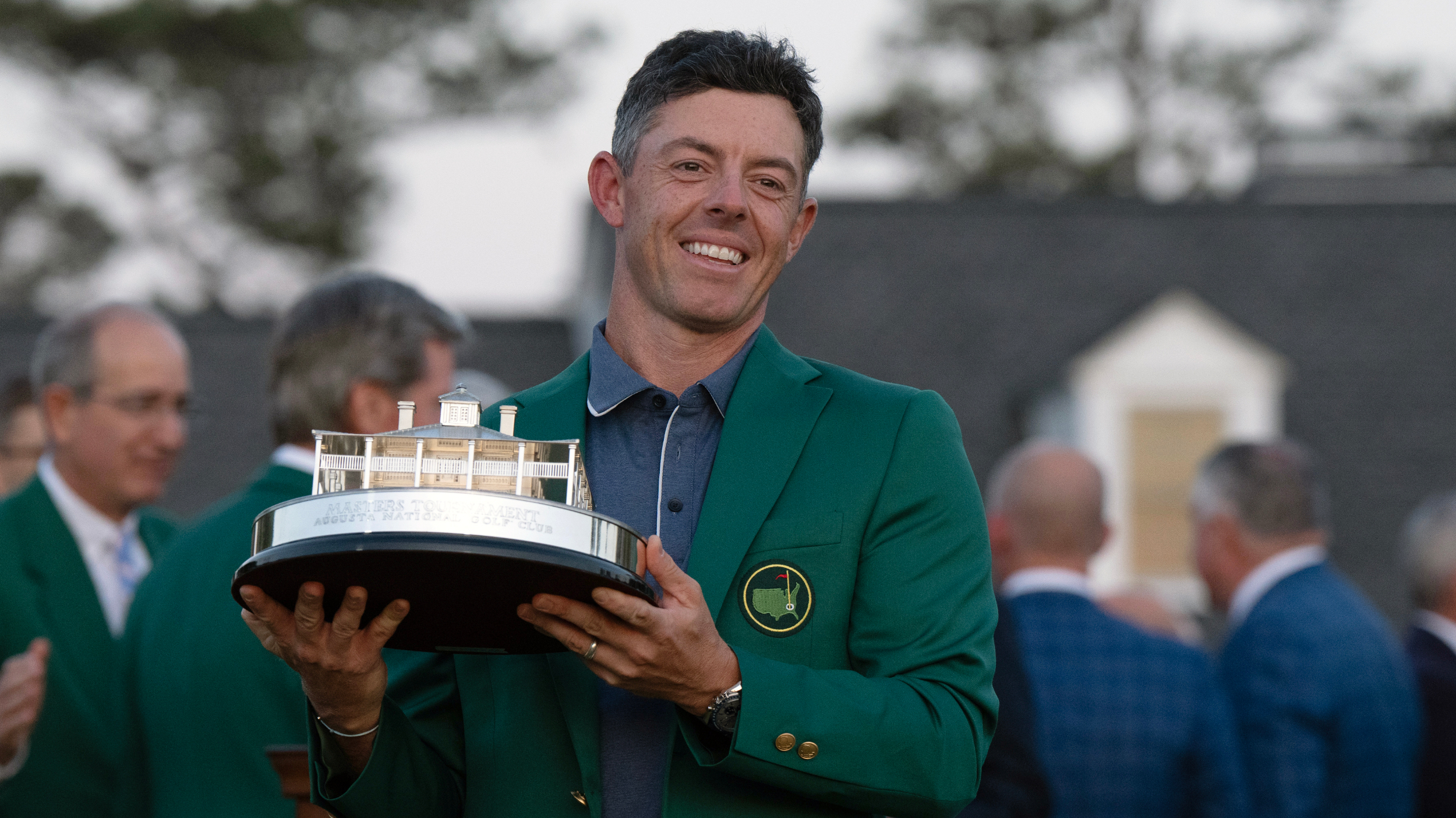 Rory McIlroy with The Masters trophy