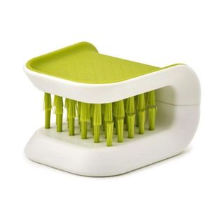 lime green and white BladeBrush Green Knife & Cutlery Cleaning Brush