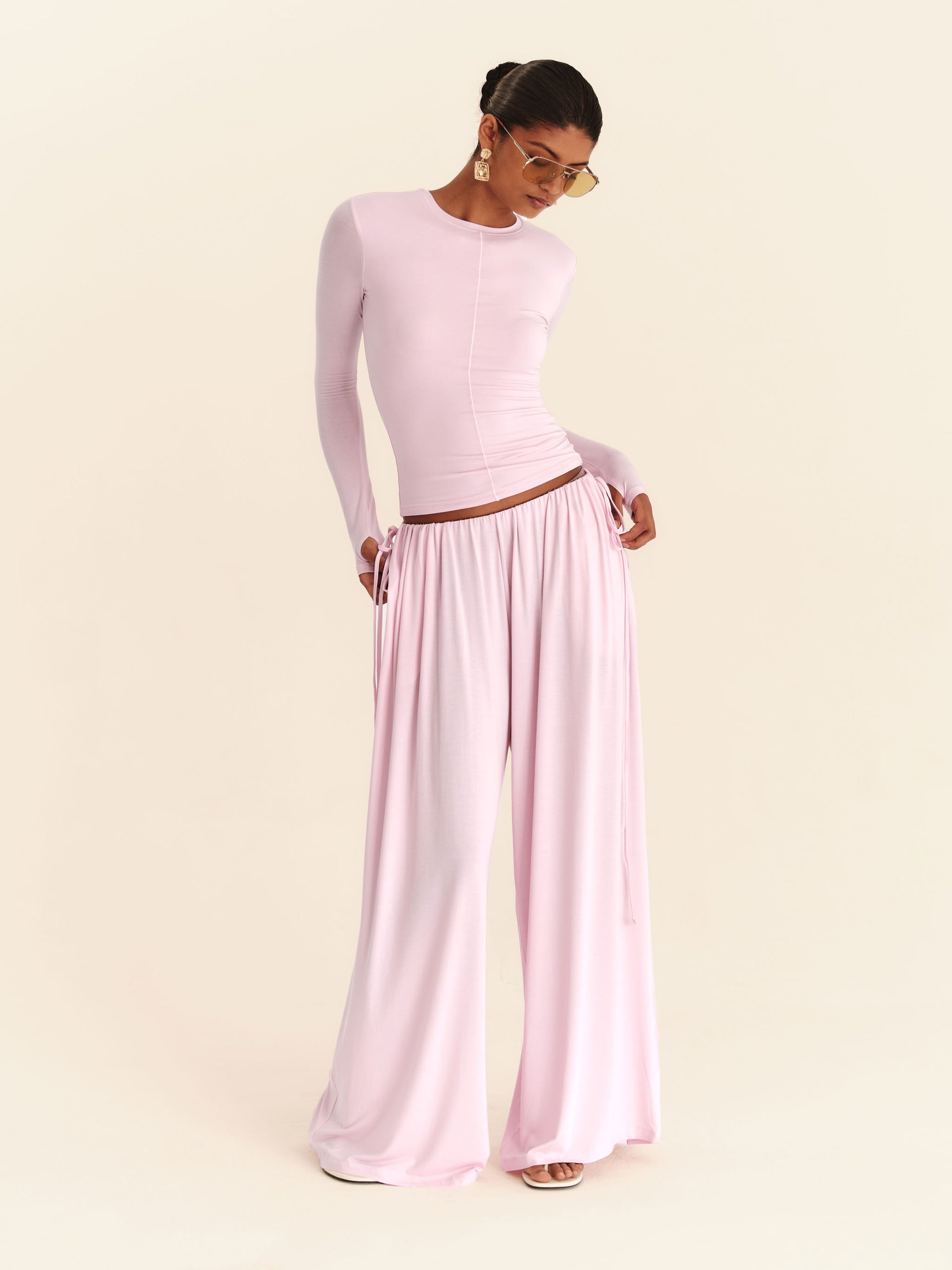 Babydoll Flare Pants - Blossom - Blossom / Xs