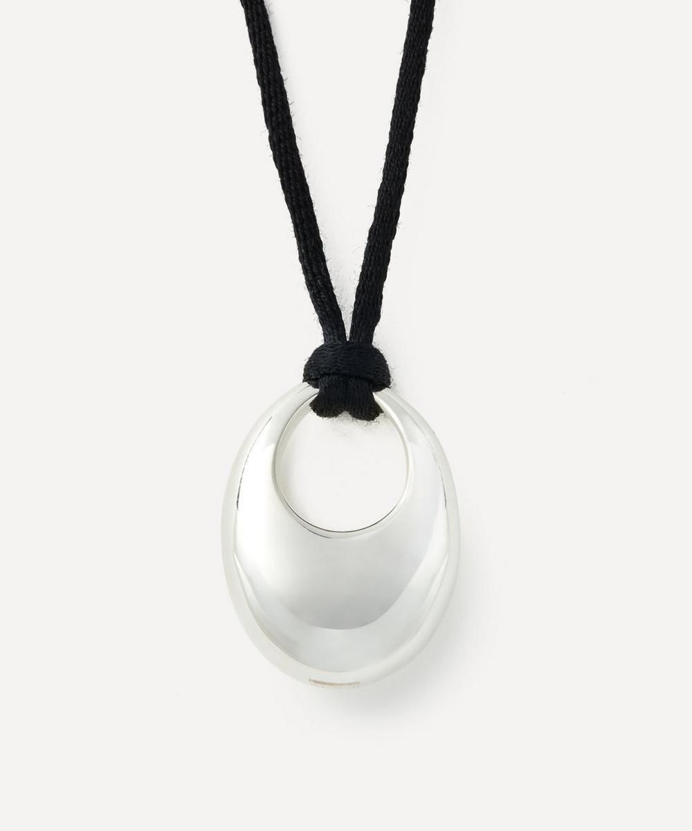 Sterling Silver Sloping Pendant Necklace