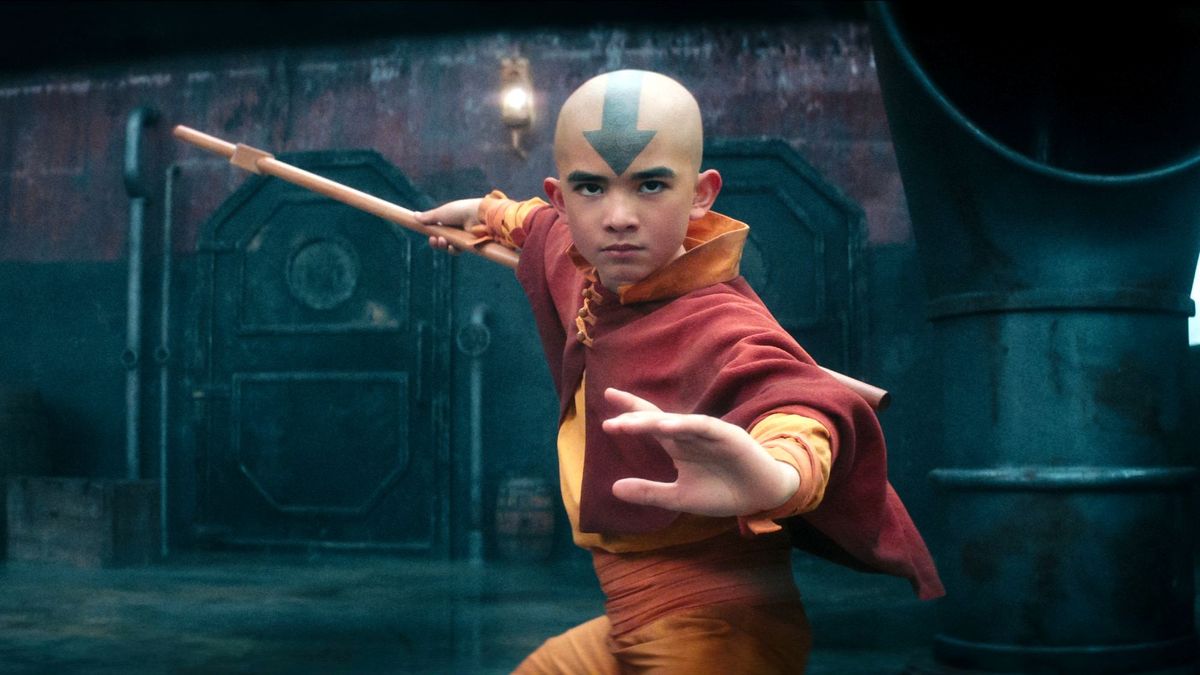 Gordon Cormier as Aang in Avatar: The Last Airbender