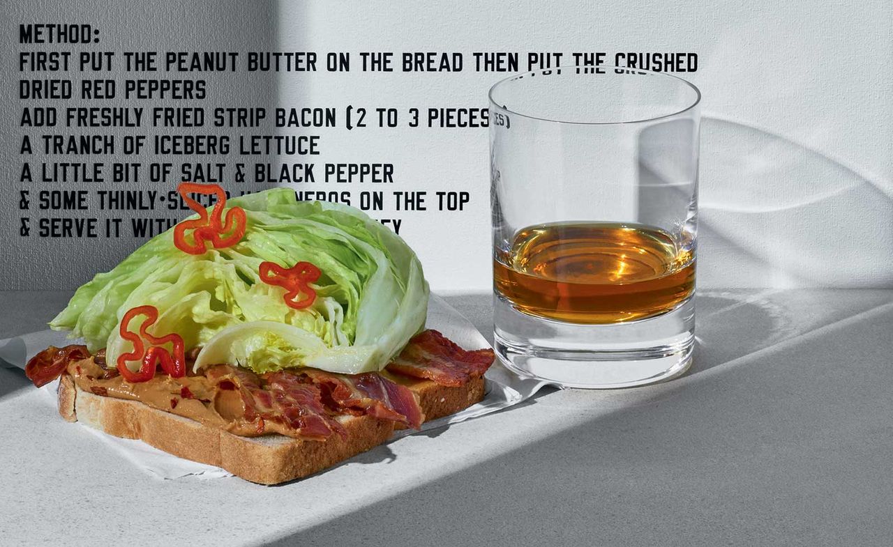 Lawrence Weiner’s Open-faced sandwich