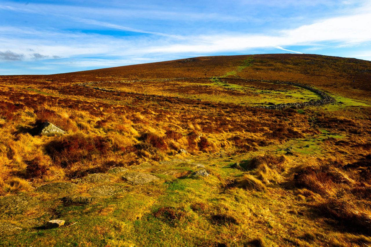 Grimspound Bronze Age village Dartmoor National Park