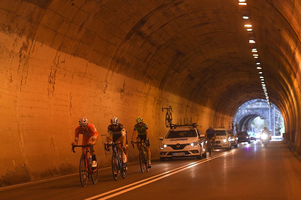 Through the tunnels stage 2 Tour of the Alps