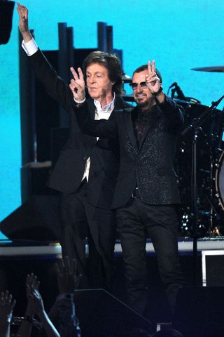 Paul McCartney And Ringo Starr At The Grammys 2014