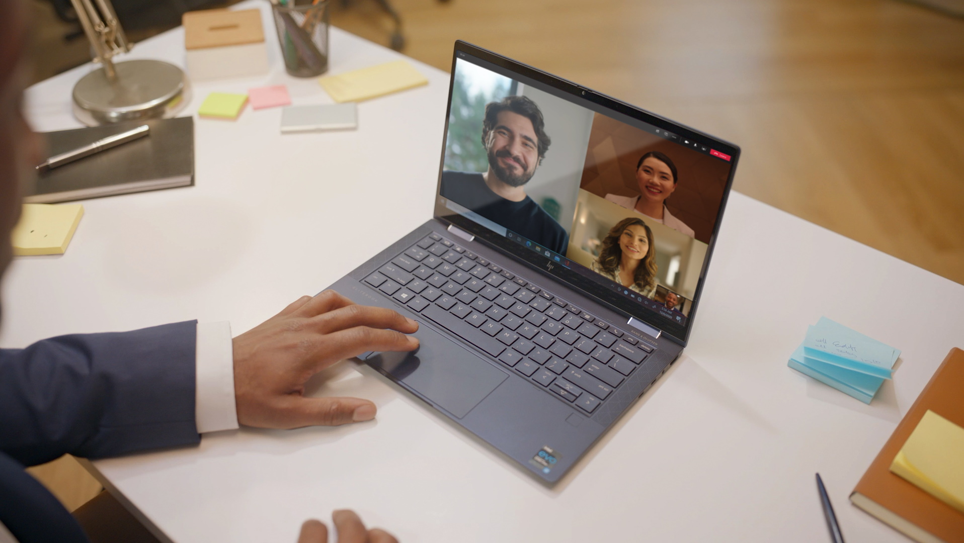Intel Evo laptop used by student