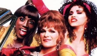 To Wong Foo, Thanks for Everything! Julie Newmar Wesley Snipes Patrick Swayze John Leguizamo posing