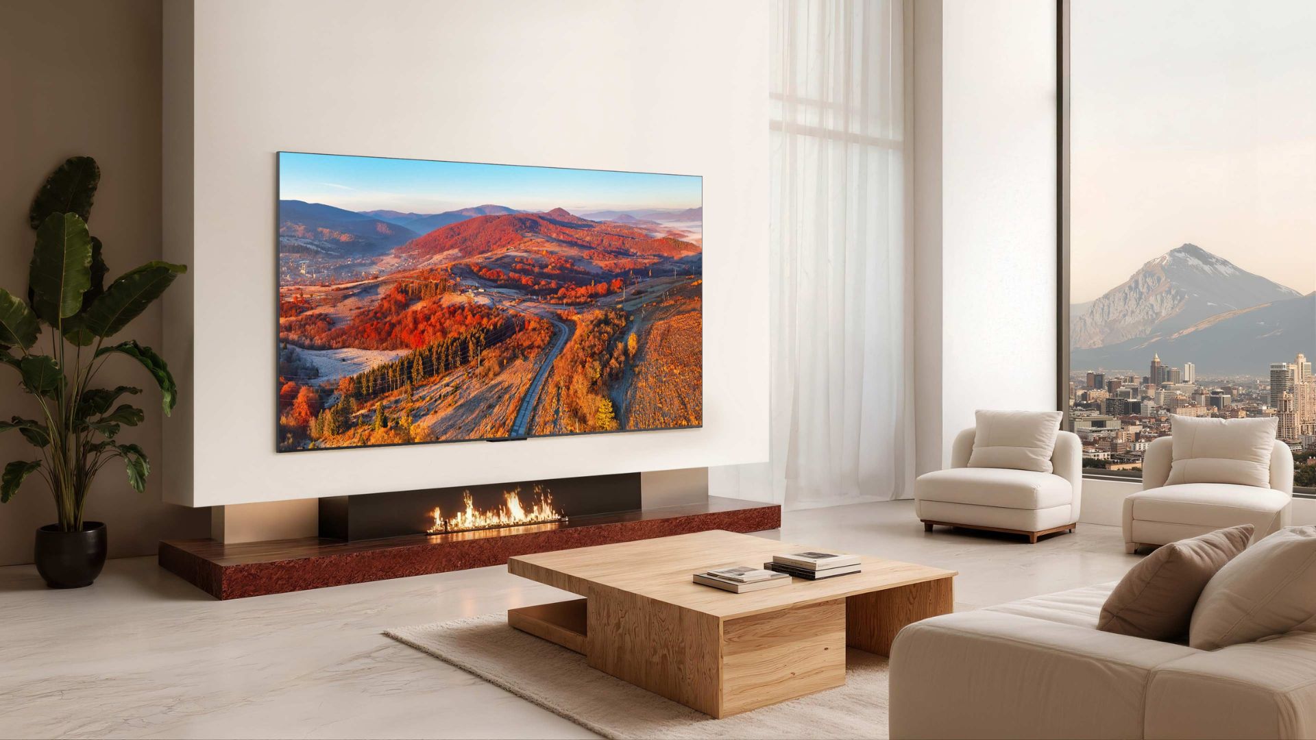 TCL C8L SQD-Mini LED TV daytime colours