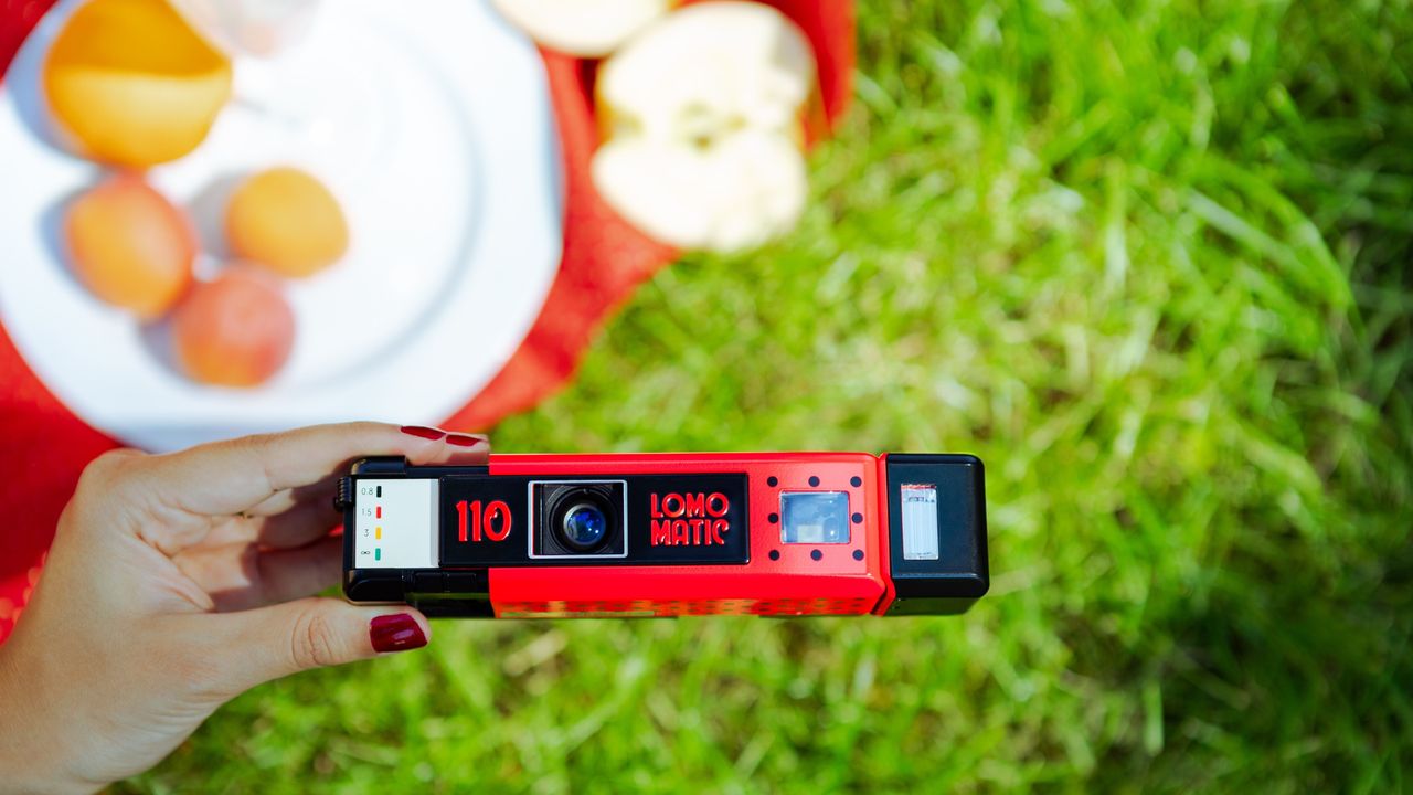 The Lomography Lomomatic 110 Ladybug film camera