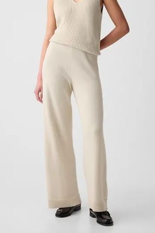 Wide-Leg Sweater Pants