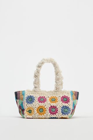 Embroidered Shoulder Bag