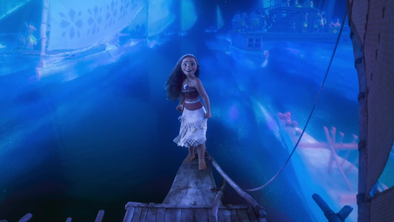 Moana durante Canción de los Ancestros.