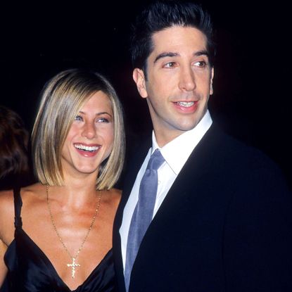 pasadena,ca january 7 actress jennifer aniston and actor david schwimmer attend the 27th annual peoples choice awards on january 7, 2001 at the pasadena civic auditorium in pasadena, california photo by ron galella, ltdron galella collection via getty images