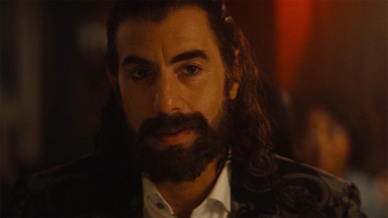 A close up of Sacha Baron Cohen's Mephisto in Ironheart episode 6