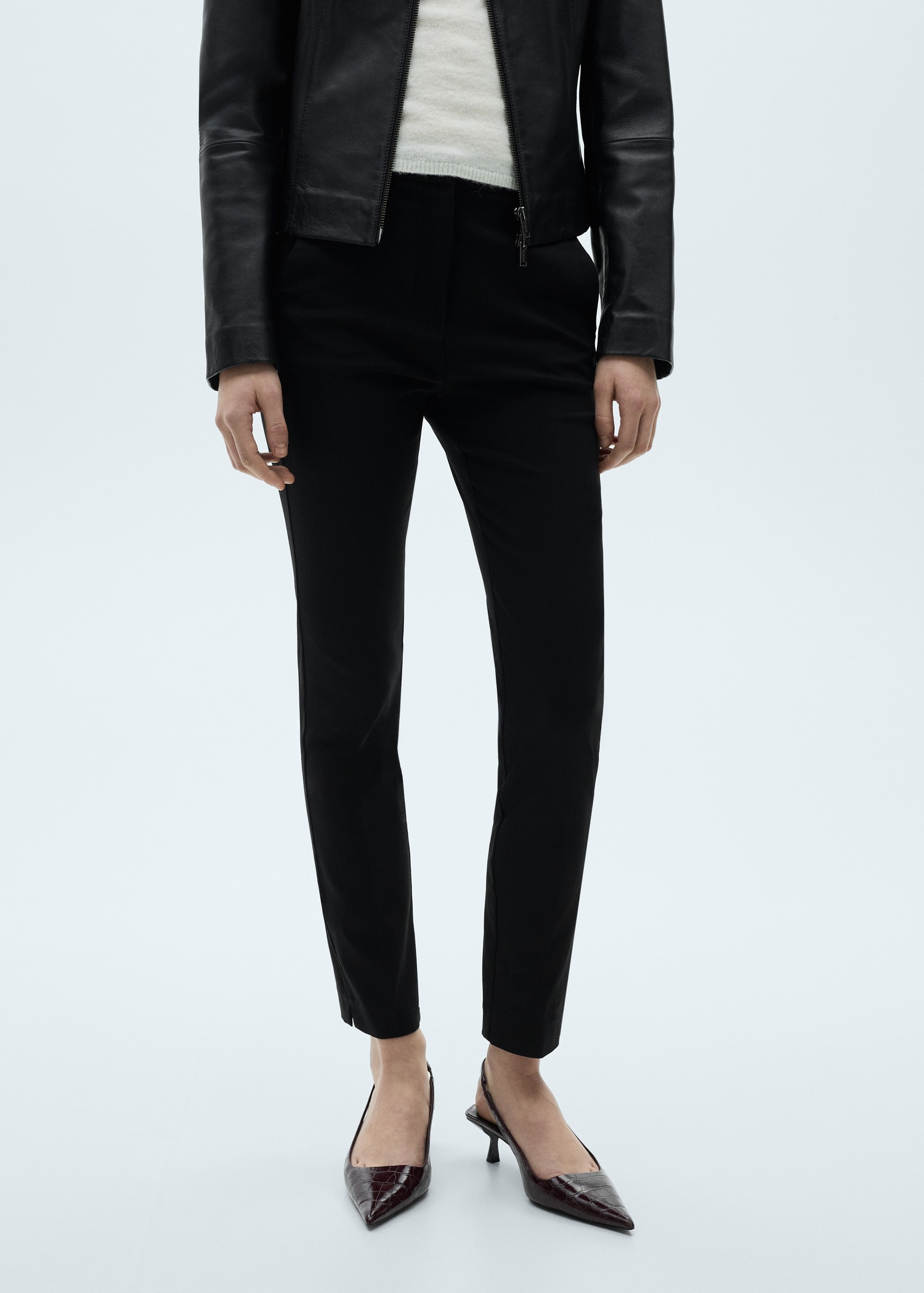 Crop Skinny Trousers - Women | Mango United Kingdom