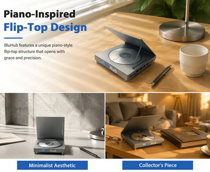 BluHub portable Blu-ray hub