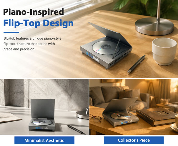 BluHub portable Blu-ray hub