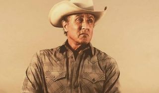 Rambo V: Last Blood John Rambo dressed for the ranch with a cowboy hat and flannel