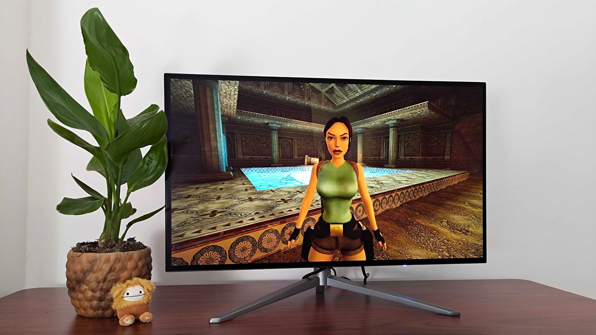 KTC G27P6 with Tomb Raider Remastered Trilogy gameplay on screen