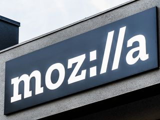 Mozilla company logo on a building