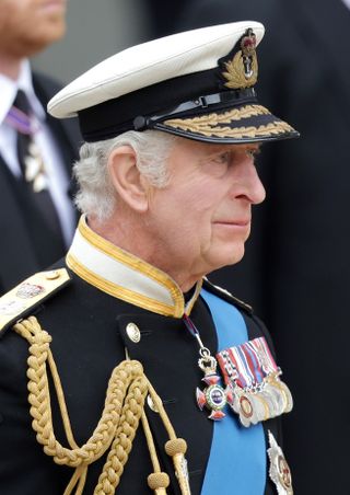 King Charles at Queen Elizabeth's funeral