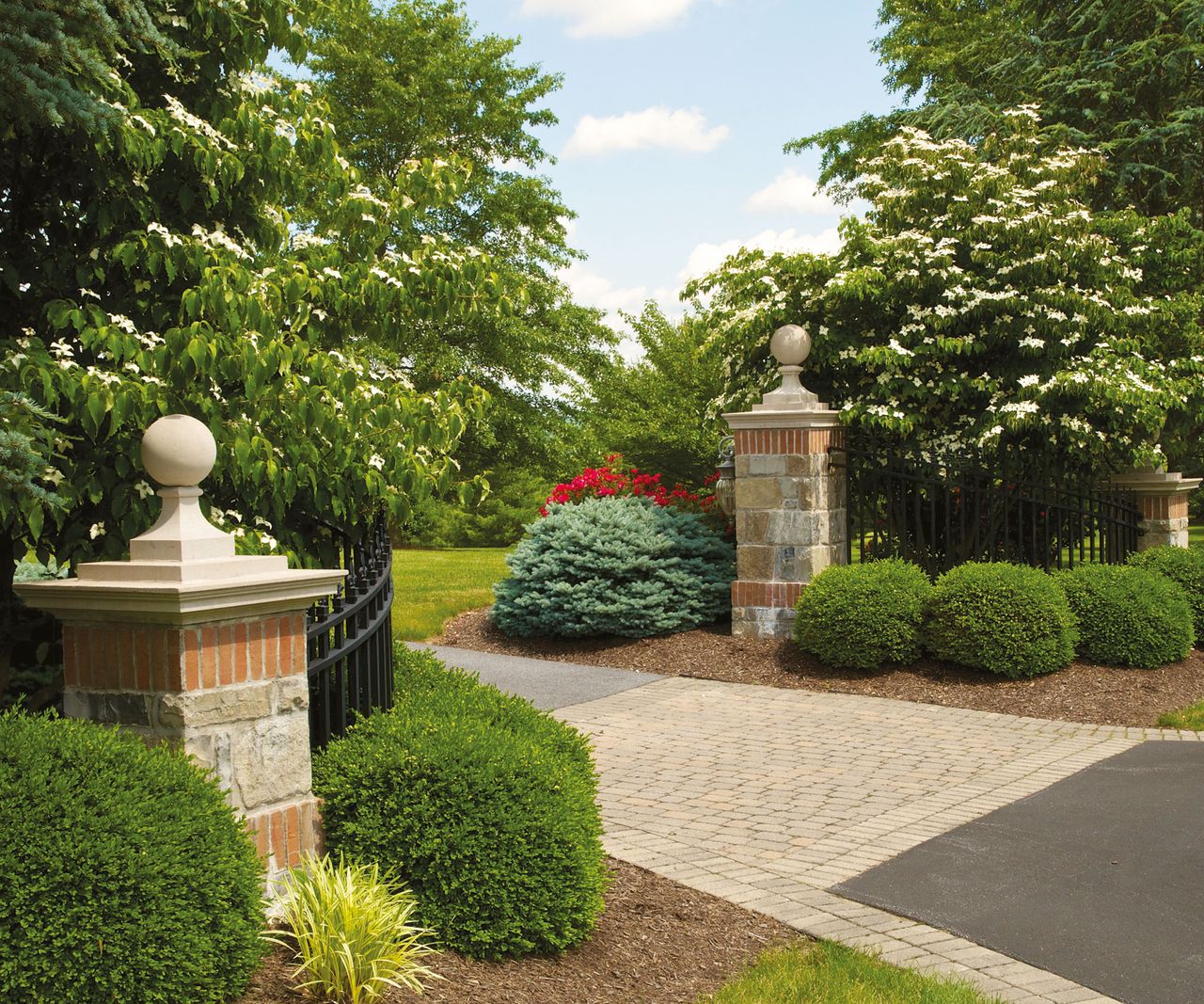 driveway with block paving by haddonstone