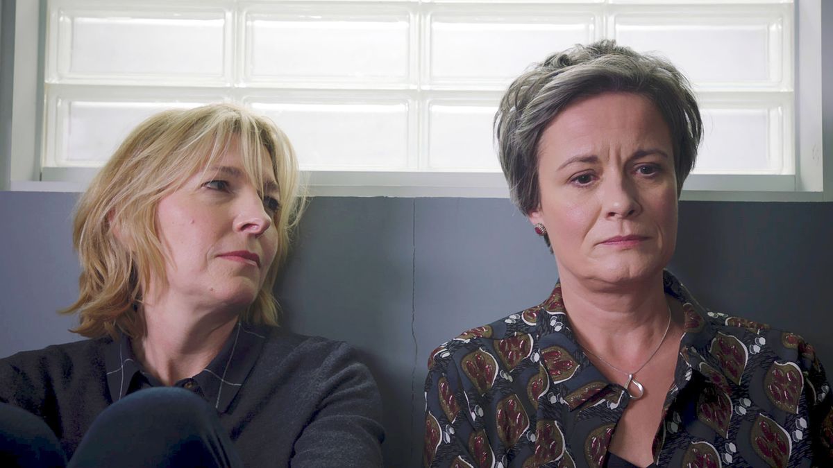 Bernie Wolfe and Serena Campbell in &#039;Holby City&#039;. 