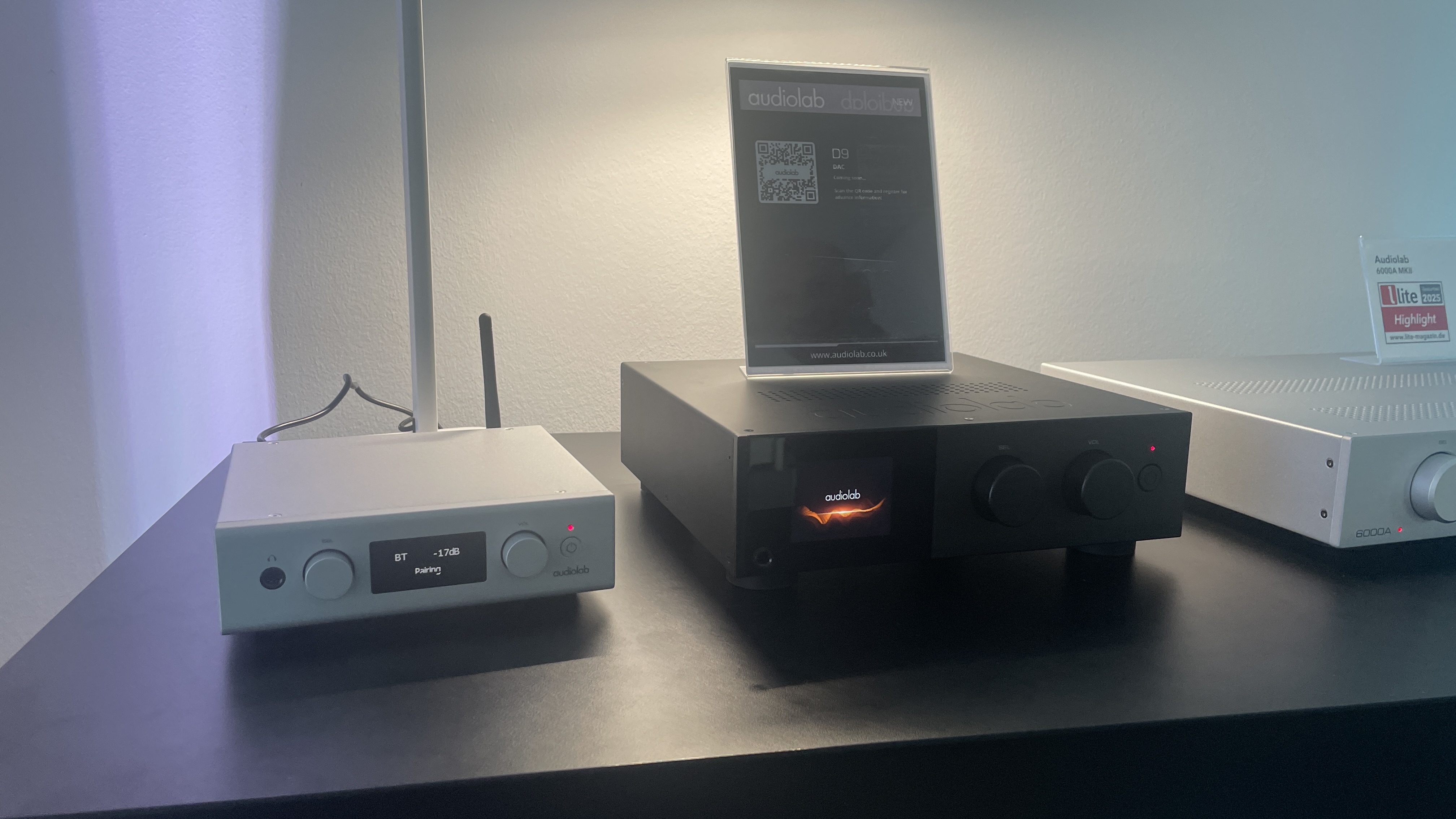 Audiolab D7 DAC next to premium D9 DAC