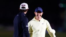 Rory McIlroy and Max Homa speak at The Match in 2024