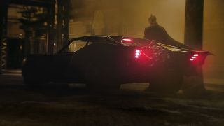 Batman and the Batmobile in The Batman