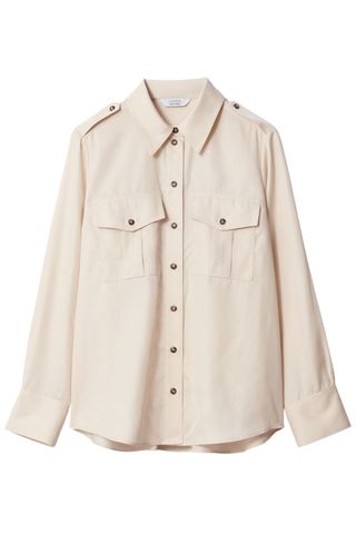 & Other Stories Satin Utility Shirt