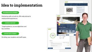 Screenshot: Acer Repair Certification eLearning Program